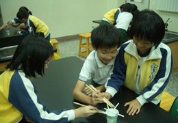 G4 Science Class~小朋友利用筷子夾物體驗小鳥進食的感受